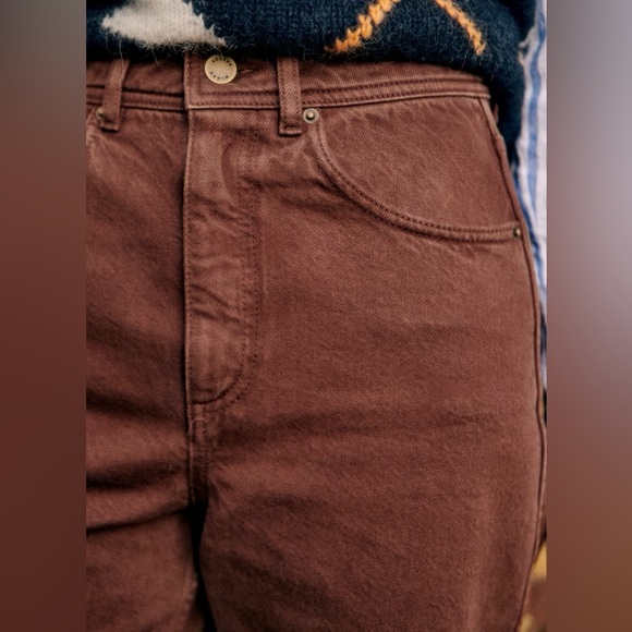 EUC Sézane Le Crop in Brown Size 34/2 - Picture 2 of 6